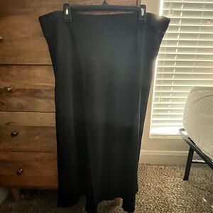 J crew gwyneth slip skirt black